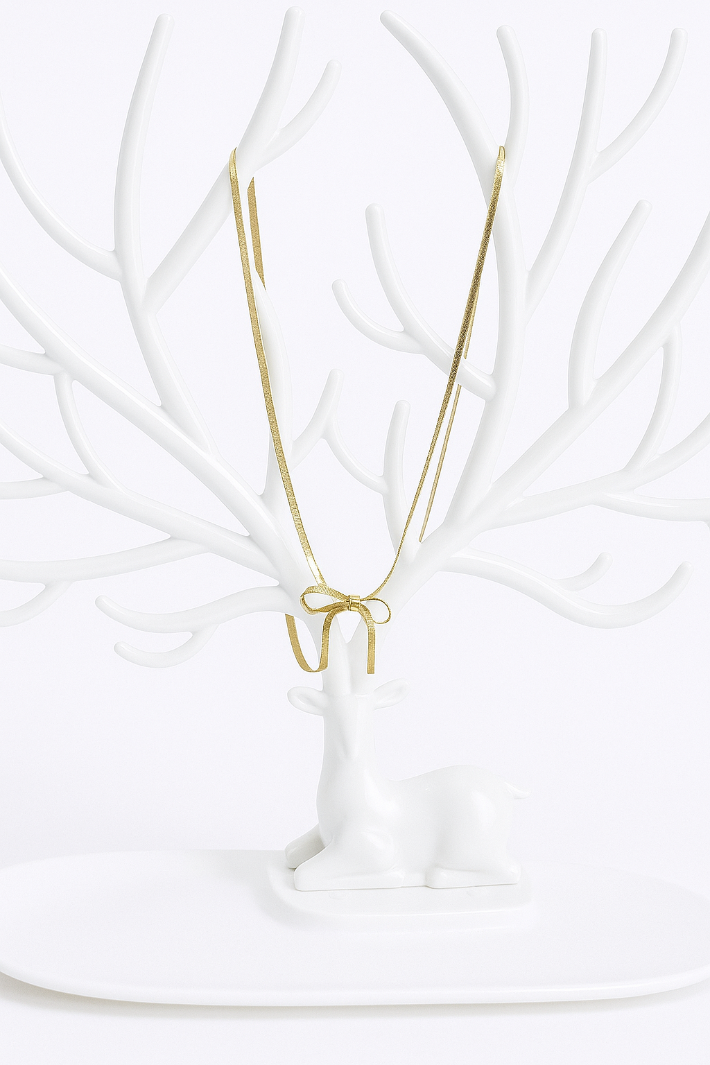 Stainless Steel Anti Tarnish Bow Choker Chain Necklace Korean Bow Necklace