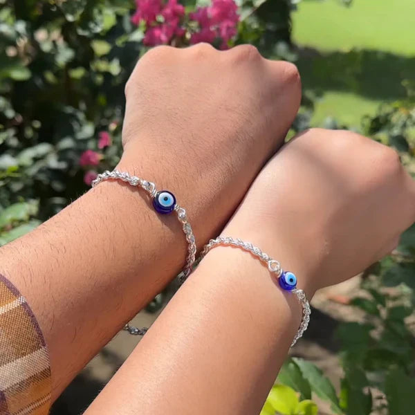 Sleek Couple Protection Anti Tarnish Bracelet Combo Pack of 2 (1 for boy friend & another for girl friend)