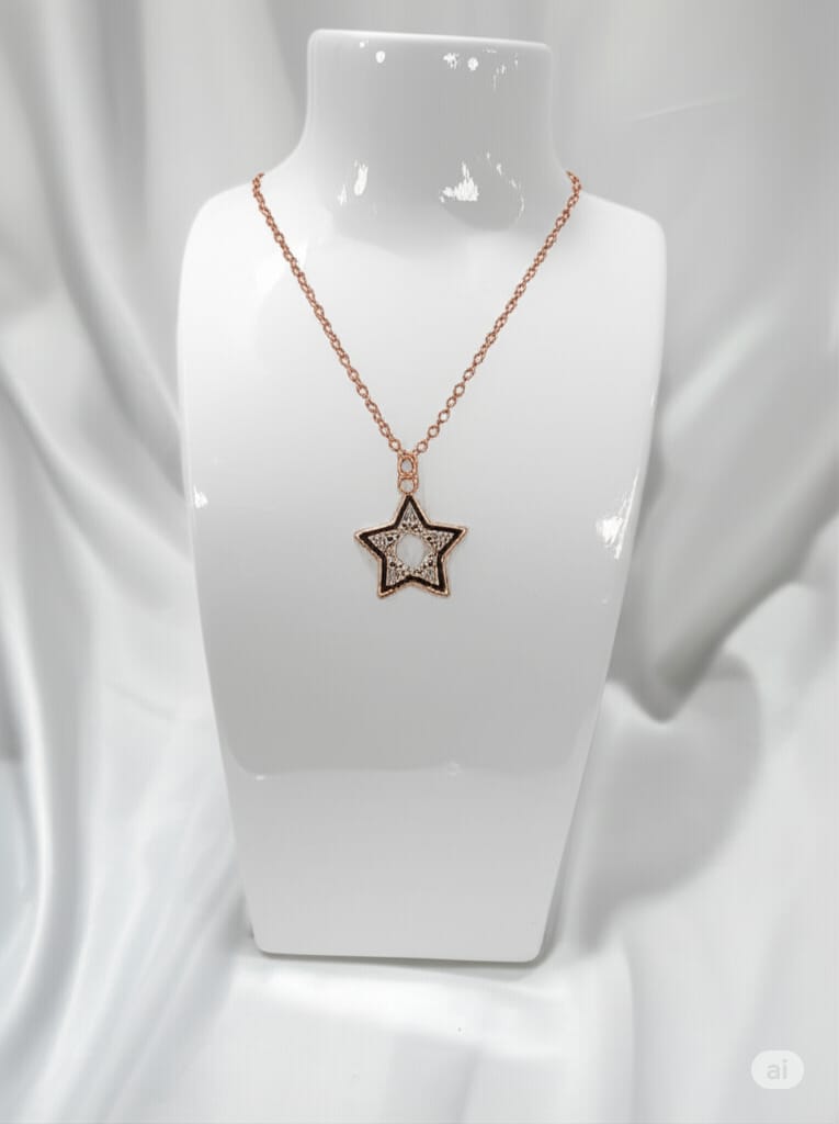 Cute Diamond Charm Necklace For Women & Girls