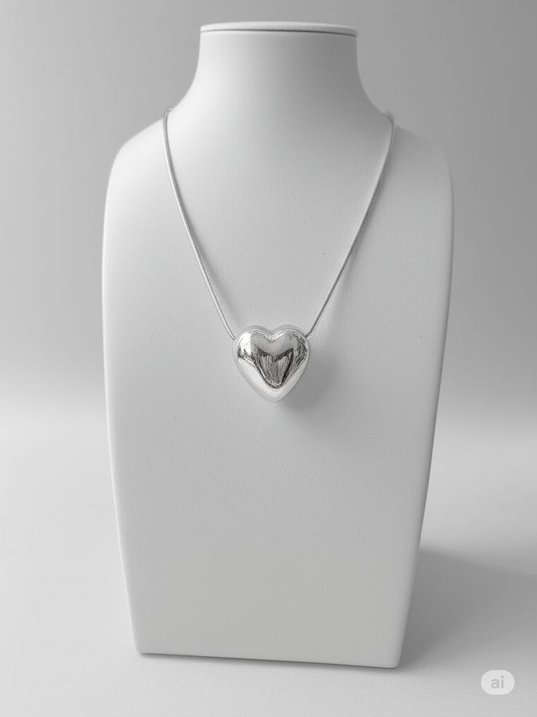 Gold Plated Heart Pendant Necklace ||gift for girls Gold-plated Stainless Steel Necklace (Pack of 1)