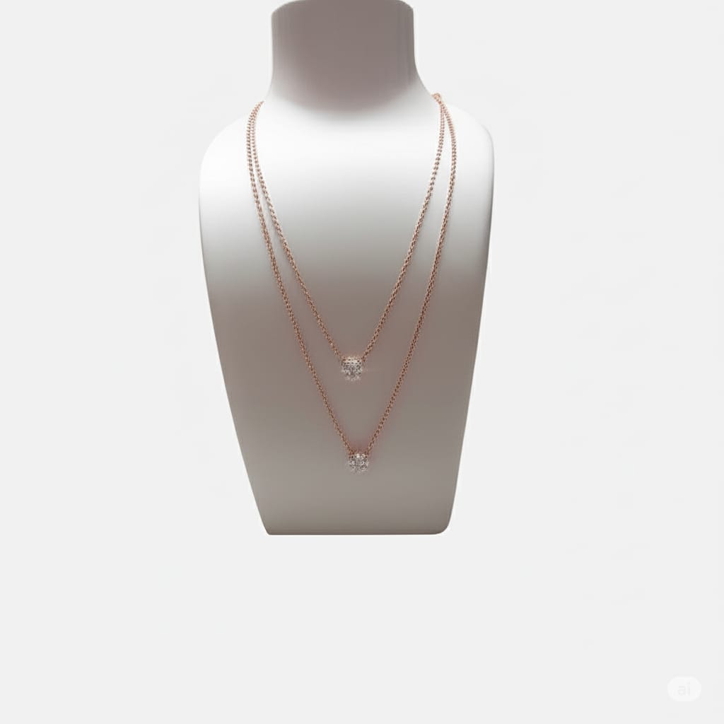 Stylish Multilayer Chain Pendant Necklace for Women and Girls