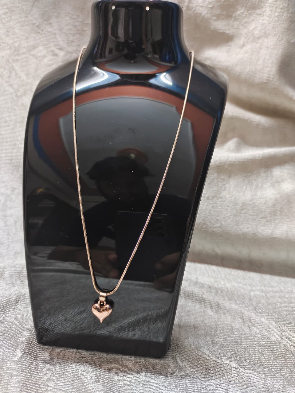 Western Wear Stainless Steel Rose Gold Heart Chain