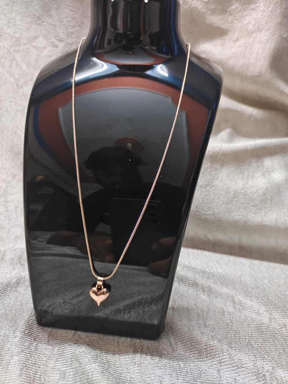 Western Wear Stainless Steel Rose Gold Heart Chain
