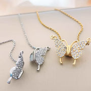 18K Gold Plated Detachable Butterfly Necklace buy 1 get 1 free