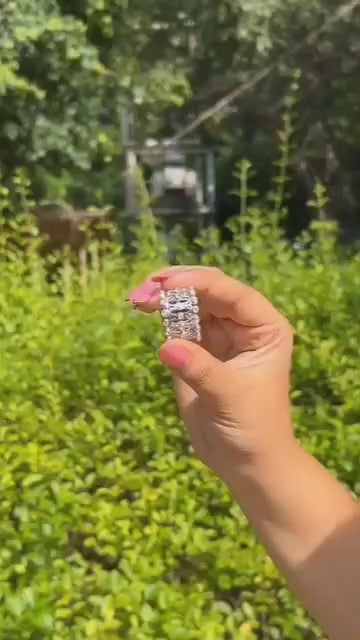 Ring cum Bracelet, Silver