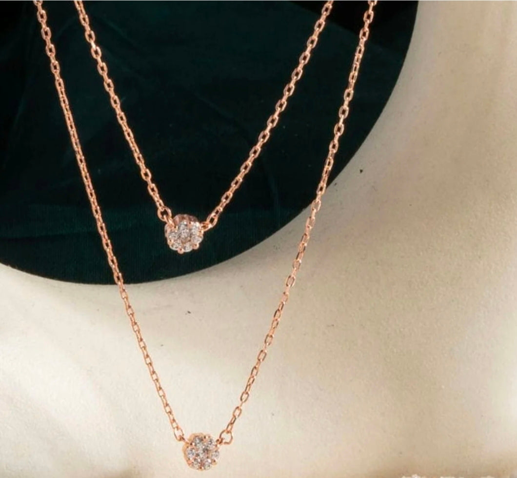 Stylish Multilayer Chain Pendant Necklace for Women and Girls