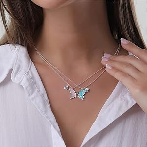 Butterfly Pendant With Chain