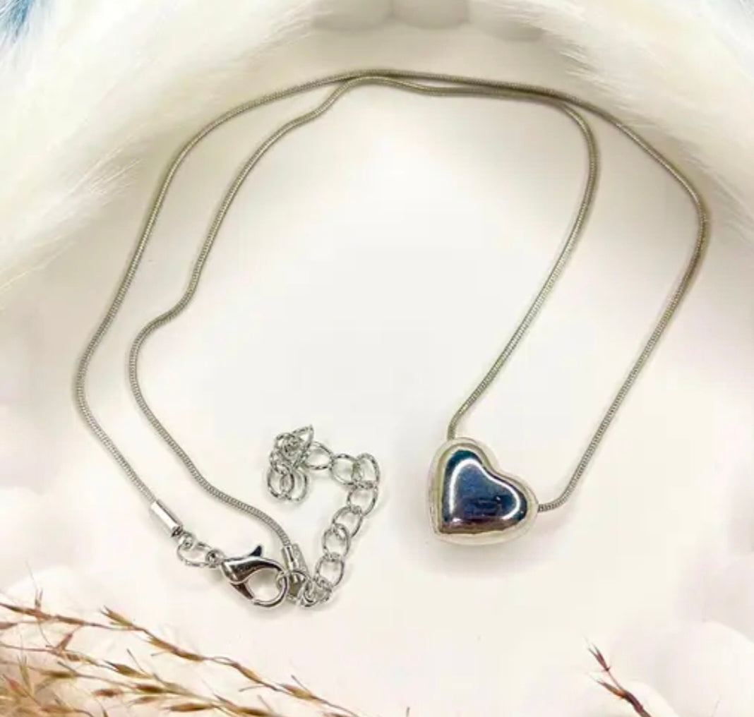 Gold Plated Heart Pendant Necklace ||gift for girls Gold-plated Stainless Steel Necklace (Pack of 1)