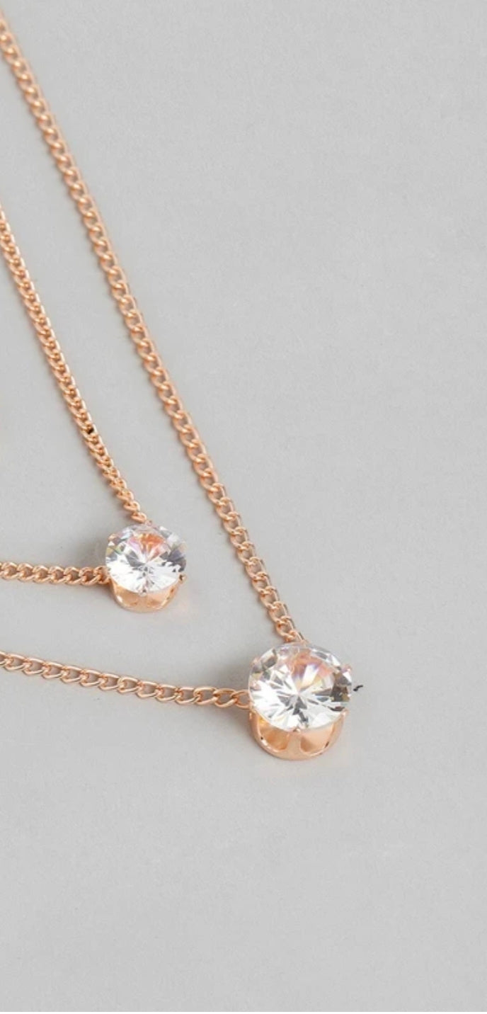 Stylish Multilayer Chain Pendant Necklace for Women and Girls