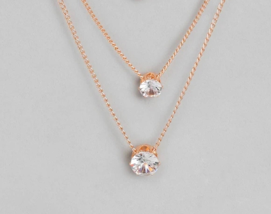 Stylish Multilayer Chain Pendant Necklace for Women and Girls