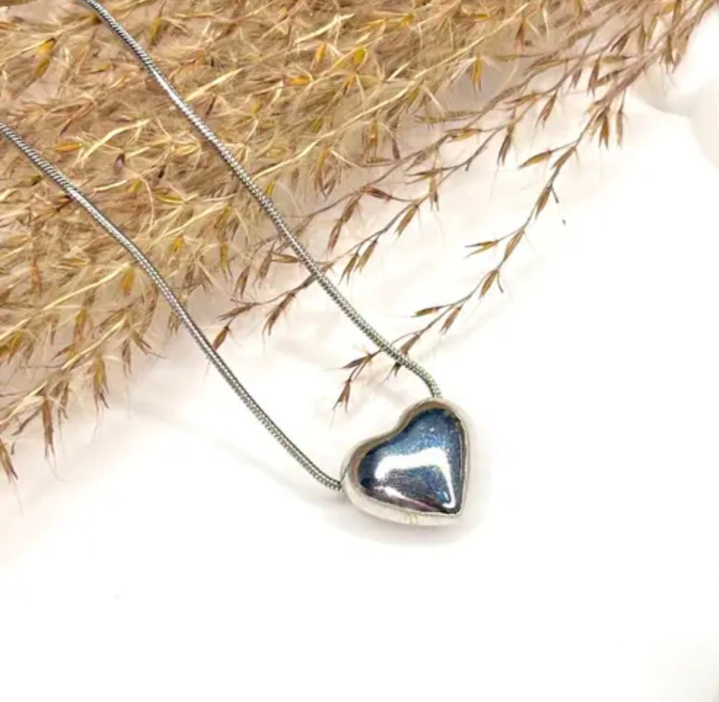 Gold Plated Heart Pendant Necklace ||gift for girls Gold-plated Stainless Steel Necklace (Pack of 1)