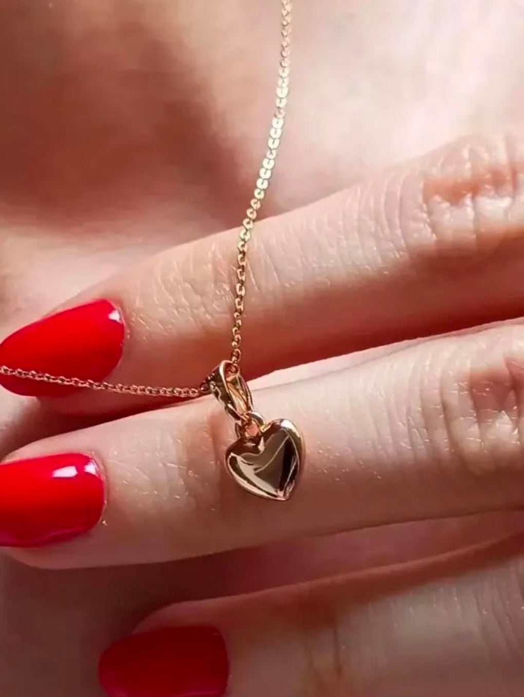 Western Wear Stainless Steel Rose Gold Heart Chain